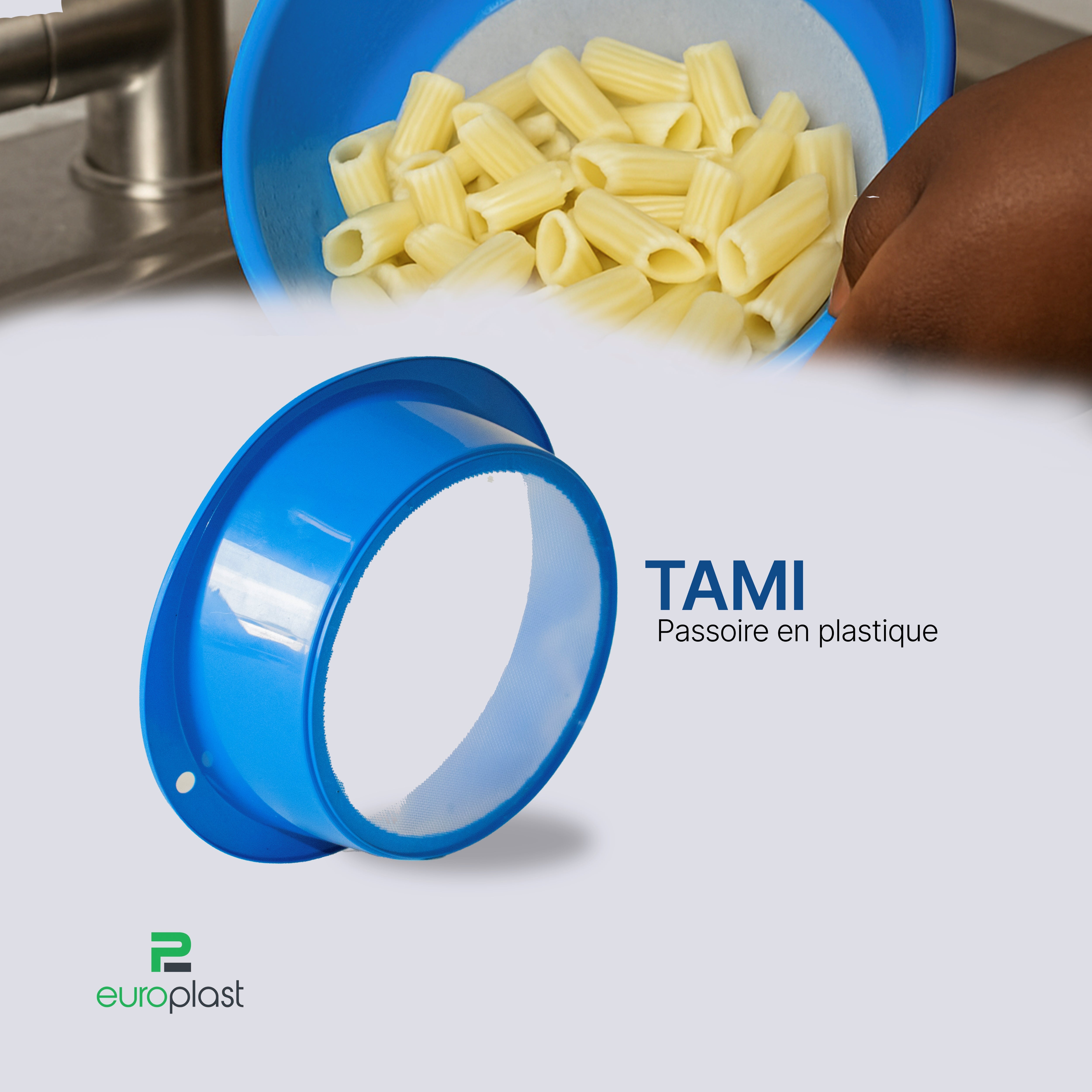 Passoire Professionnelle Taliaplast En Plastique - N°4, Maille 6.3mm, Diamètre 45cm - Idéale Pour Chantier Et Jardin